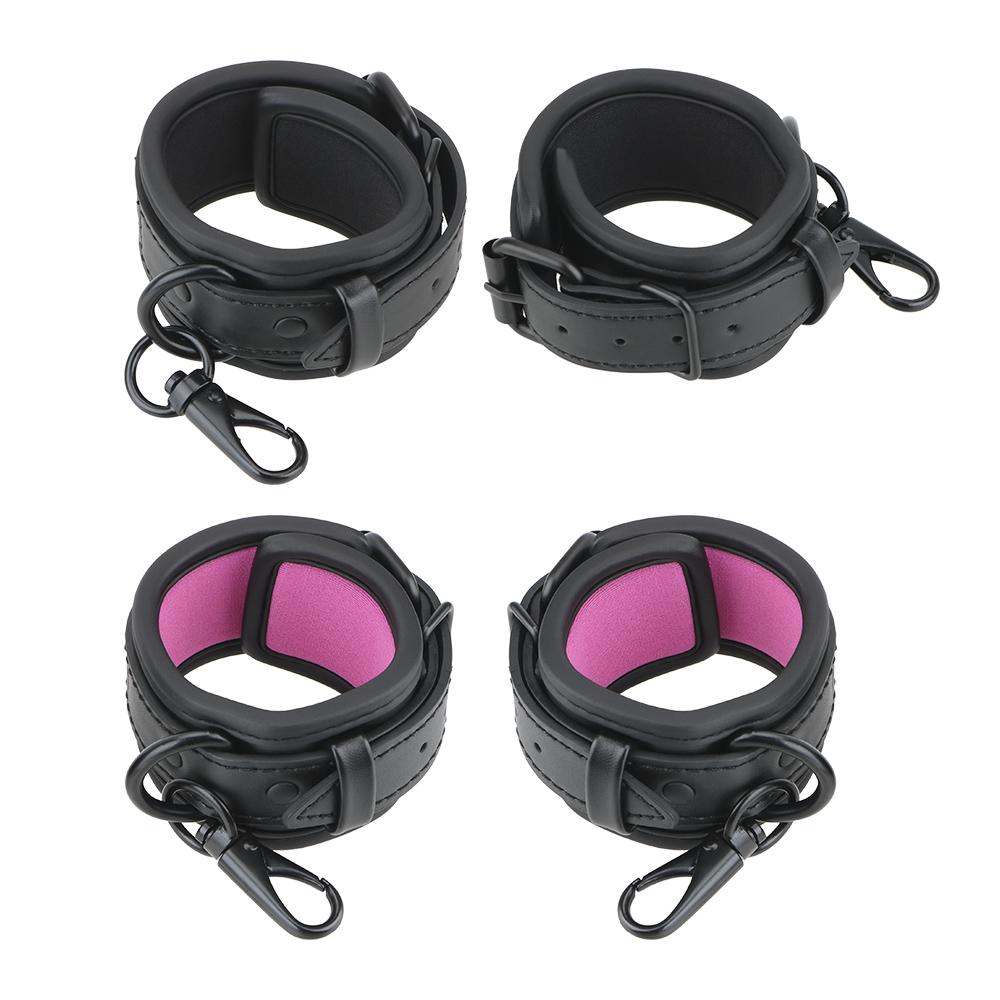 Sexy Adjustable Leather Handcuffs For Sex Toys For Woman Couples Hang Buckle Link  Bondage Restraints Exotic Accessories