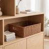 Woven Storage Basket Sturdy Wicker Multipurpose for Shelves