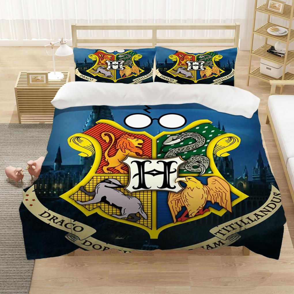 

Карта Мародёров Четыре Волшебных Колледжа 3 Предмета Комплекты Пододеяльников Мультяшный Постельный Комплект Простыня Детская Комната Простыня Наволочка AU Single(140X210)