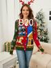 European & American Autumn/Winter Casual Letter Jacquard Knit Pullover