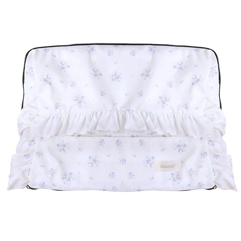 Koreanischer Spitzenzwinger für alle Jahreszeiten, warmes Katzennest, süßes Haustiernest mit Blumenmuster, vollständig abnehmbares und waschbares Nest für Herbst und Winter