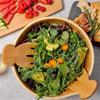 Bambu Salata Elleri Doğal Bambu Pirinç Kaşığı Yapışmaz Çorba Yemek Karıştırma Salata Makarna Meyve Batı Ahşap Temiz Mutfak Aletleri