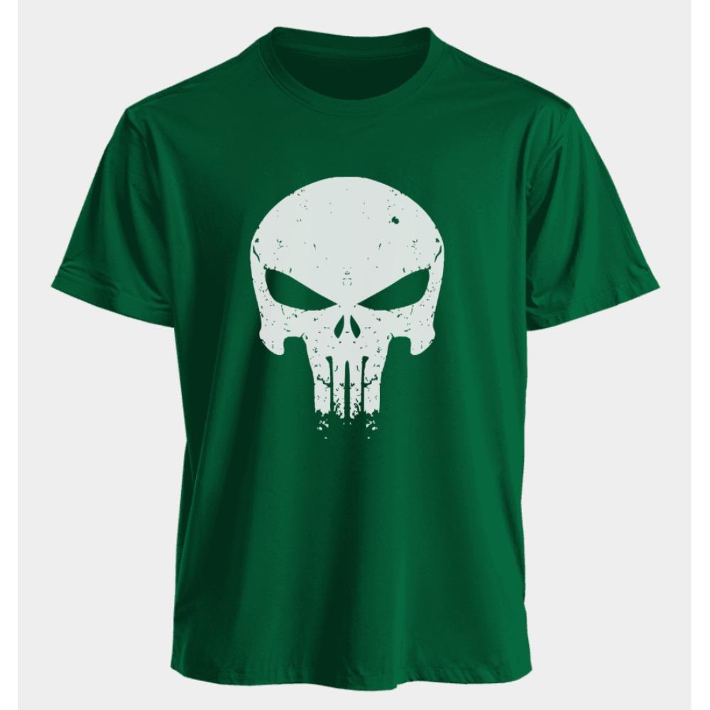 Men's and Women's T-shirts Punisher Summer American Spring and Autumn Basic Loose Sporty Trend Oversized Short-sleeved