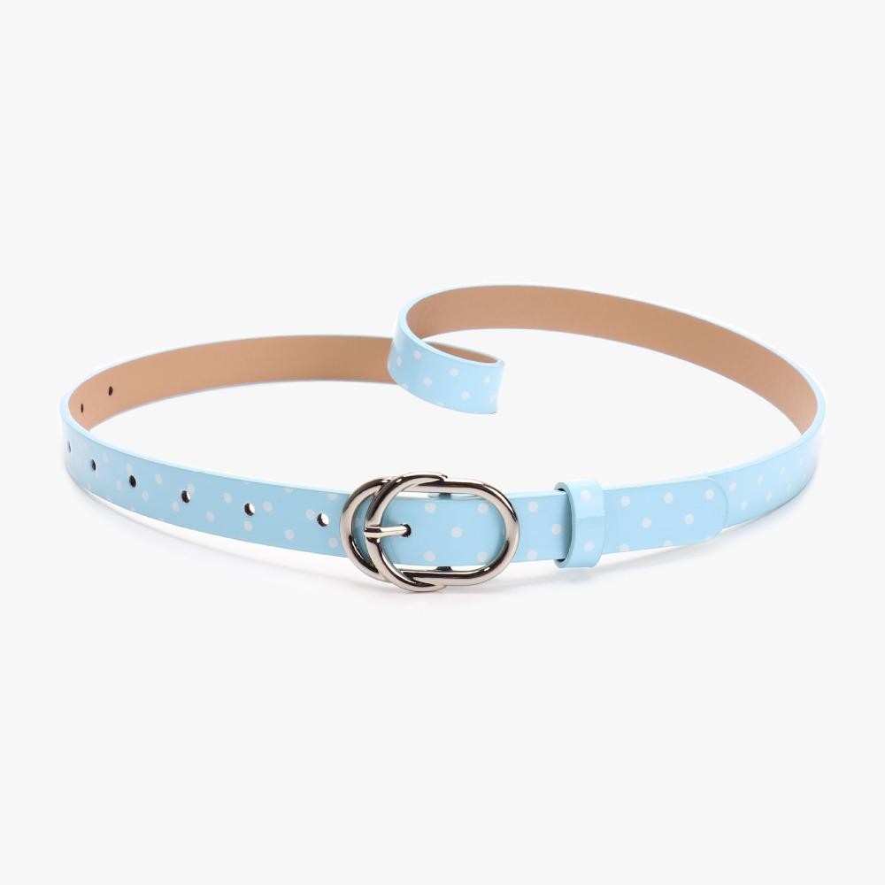 Millennial-Style Polka Dot Belt Dopamine Retro Thin Belt Skirts Waistband Jeans Accessories