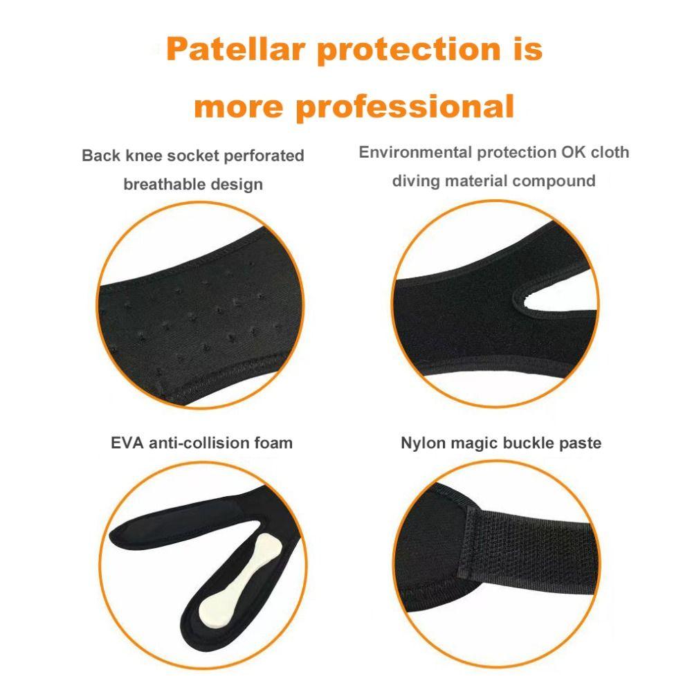 Pressure Fitness Running Knee Brace Sports Knee Guard Suitable For Basketball Strap Knee Pads