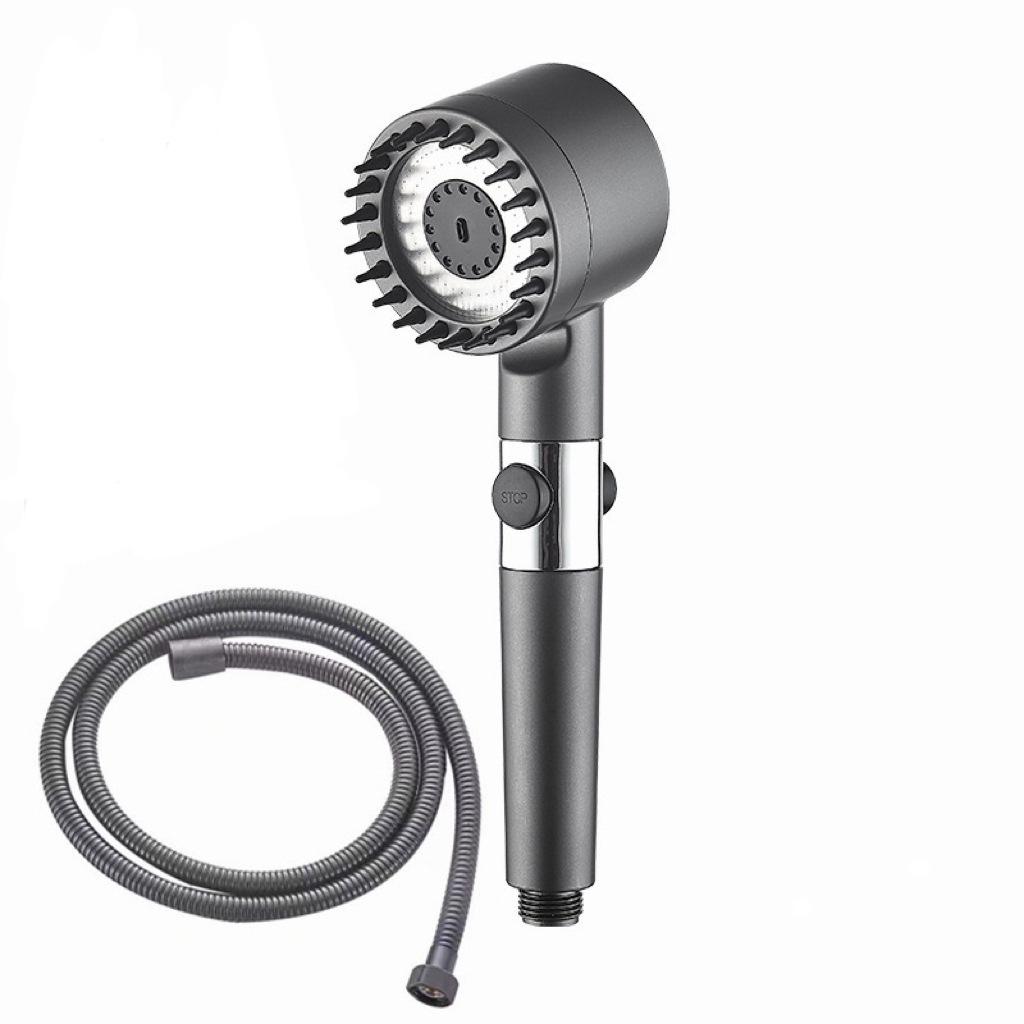 Powerful Pressurized Handheld Lotus Showerhead with Filter