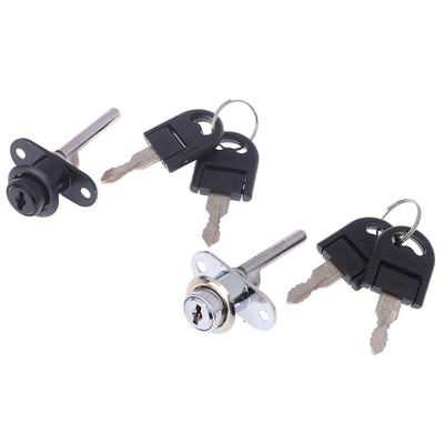 1 Stück 16 mm Zinklegierung Nockenschloss Tür Schrank Schrank Sockel Spind + 2 Schlüssel