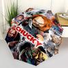 1 PC Automatic Folding Umbrella - Chucky Pattern Portable Foldable Design With 8 Ribs Christmas Birthday Gifts