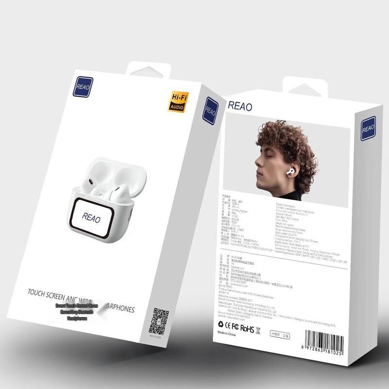 REAO Y6 Smart Touch ANC Kabellose Bluetooth-Ohrhörer