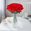 10/30Pcs Red Silk Artificial Flowers Roses Home Vases Garden Outdoors Wedding Bridal Bouquet Wreath Hot Sales DIY Box Decoratio