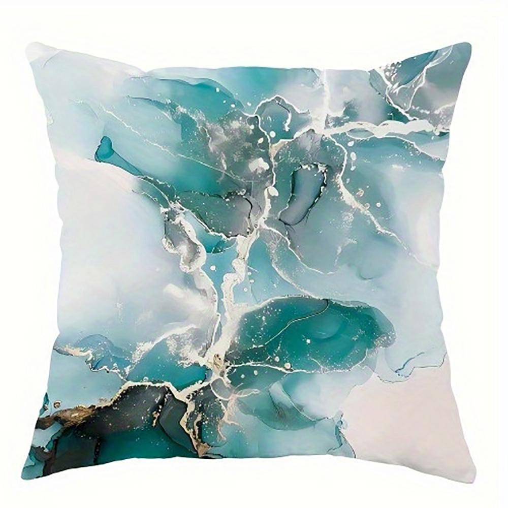 Blue and White Marble PillowcaseSuitable for sofa car bedroom decorative cushion cover pillow cover