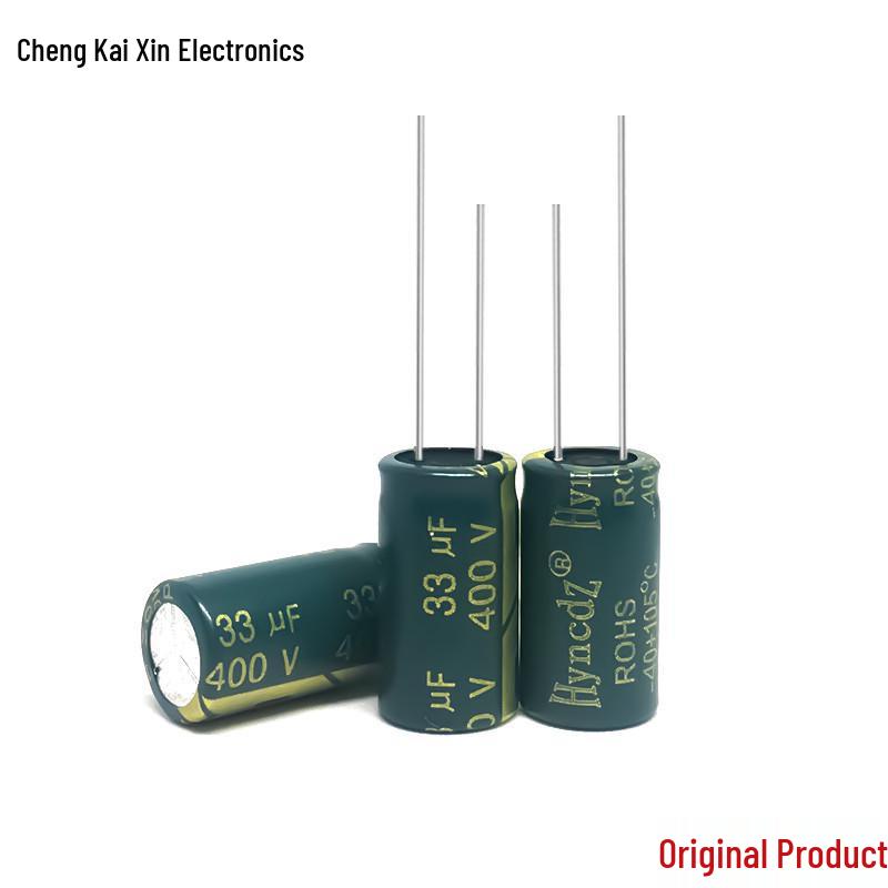 Aluminum Electrolytic Capacitor, High Frequency, 400V 33uF, 10x18, Original, Authentic, Bulk Stock Available