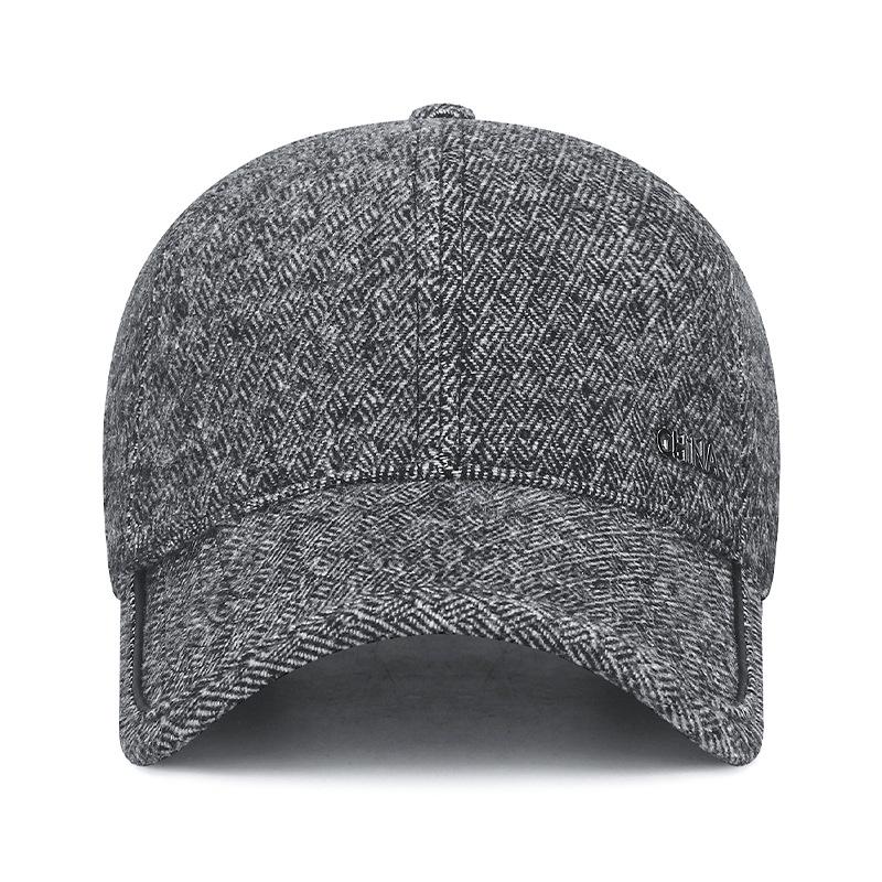 Winter Hat Men's Warm Middle-Aged and Elderly Baseball Cap Outdoor Windproof Ear Protection Cold-Proof Cotton Cap