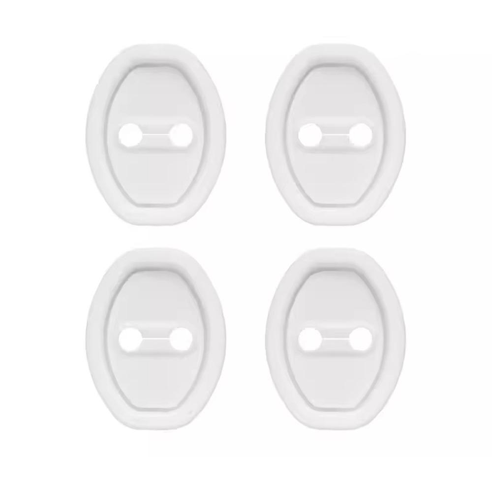 4Pcs Shock Absorbing Car Door Lock Pad Universal Fit Door Lock Protective Cushion  Lock Buckle