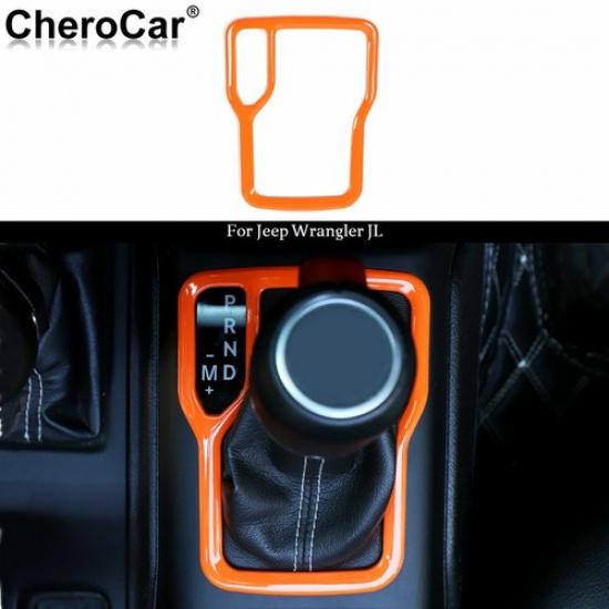 

Interior Gear Shift Panel Cover Trim Bezel Decor For Jeep Wrangler JL Parts 18+