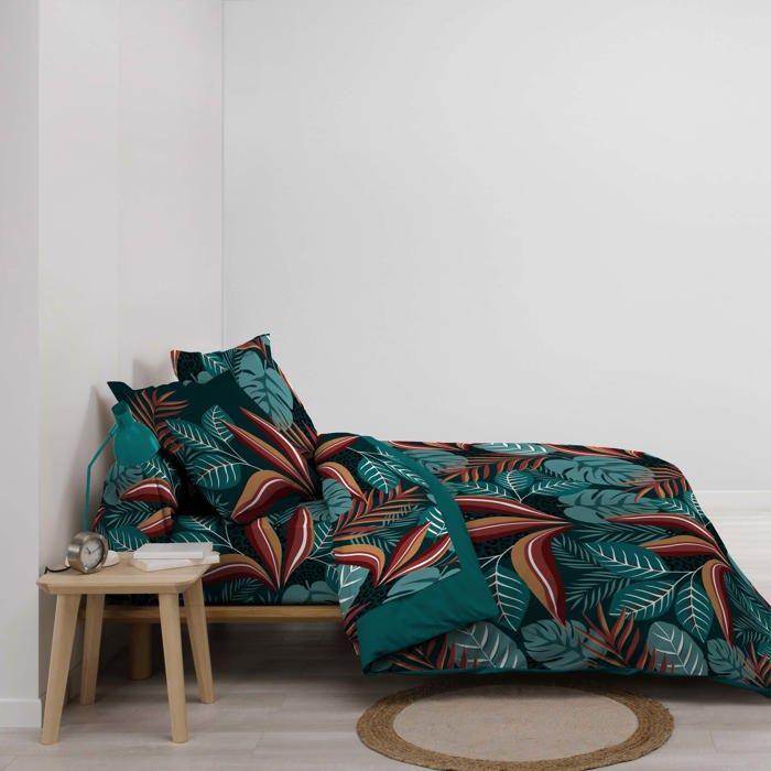 Housse de couette coton 6 pieces 220 x 240 cm Bouquet d&#39Automne