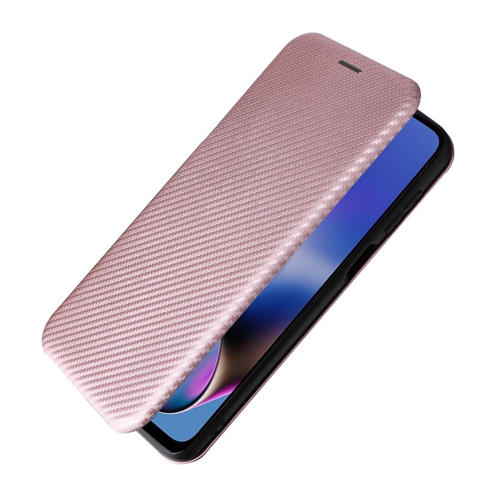For Motorola Moto G54 5G Case Card Holder Carbon Fiber Texture Anti-drop Leather Cover