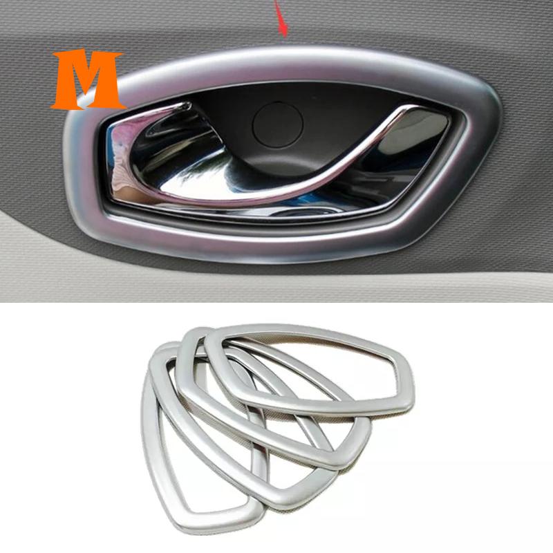 

ABS карбон/хром/матовый для Renault Laguna, подлокотник внутренней двери автомобиля, оконная ручка, накладка на дверную чашу 2008 2009 2010 2011 ABS Matte Sliver