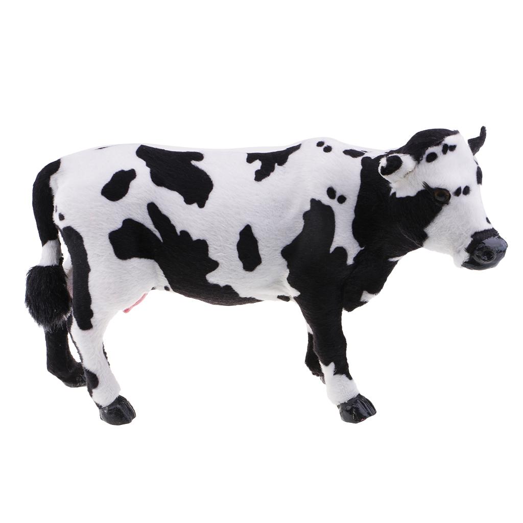 Simulation Cow Farm Zoo Animal Model Figurine Home Decor toy for kids