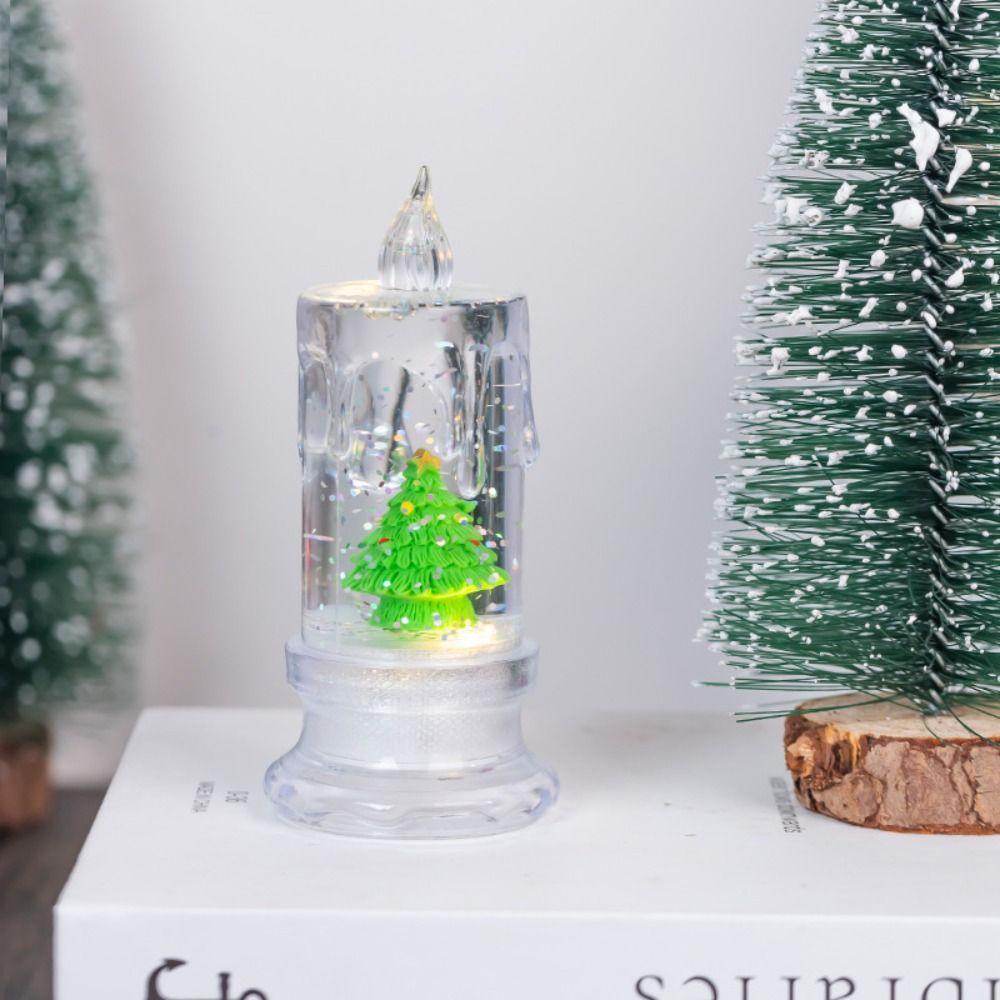 

Simulation Christmas Water Injection Lamp Santa Claus Transparent Tears Light Birthday Party Christmas Tree