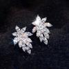 New Crystal Pendant Earrings with Zirconia Gorgeous Girls' Wedding Party Fashion Jewelry Light Luxury Personalized