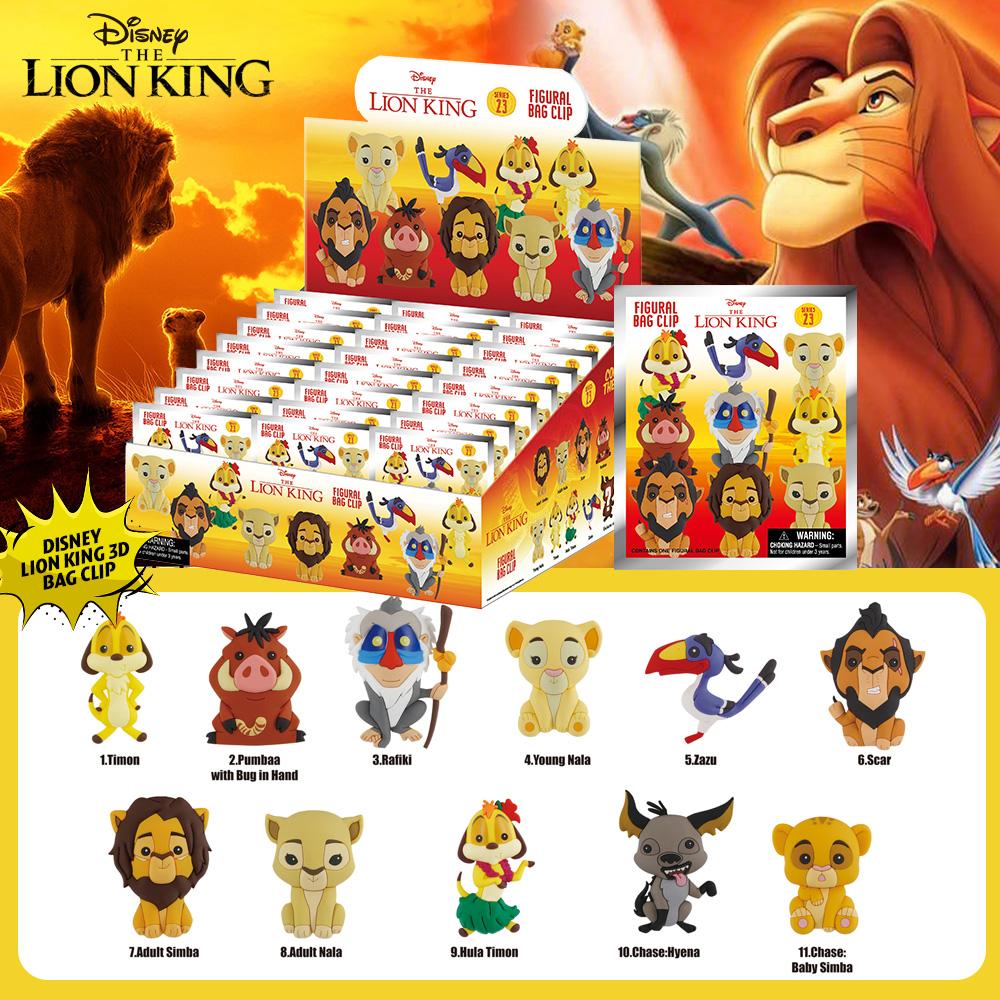 1PC Lion King Officially Licensed Blind Box 3D Figurine Bag Clip Collectible Cute Cartoon Merchandise Bags Accessories GreatGift