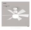 Six-Leaf Flower Pattern Ceiling Fan Light with Removable Blades, E27 Base, Ideal for Bedroom & Living Room.