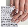 8pcs Mixed Color Bow Nail Art Stickers 3D Cute Red Black Pink Bowknot Nail Charms Foils Y2K Gold Laser Effect Bow Manicure Decor