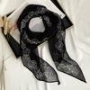 Scarf  for Women Versatile Neck Flower Scarf Versatile Striped Headband Hairband Scarf