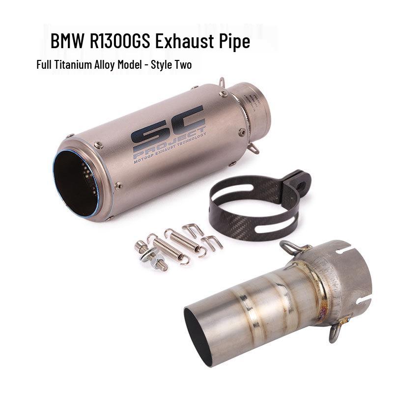 R1300GS ADV Exhaust Modification: Titanium Alloy Header, Mid-section, Tail Section