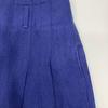 loro piana FA11275 Blue Linen 100% High-Waisted Tucked Wide Pants Bottoms 40 blueUsed