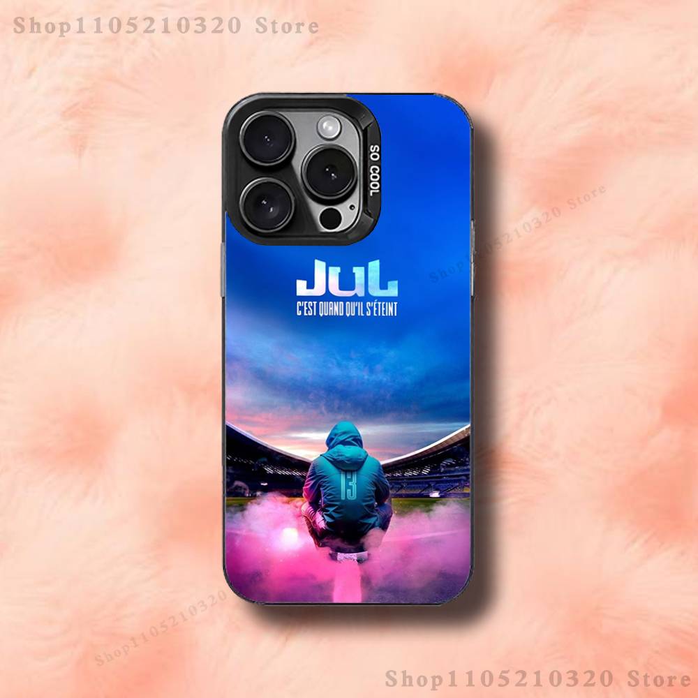 Rapper J-JUL Phone Case For iPhone 17,16,15,14,13,12,11,Pro,Max,Plus,E,Air,Mini Black Tpu Cover