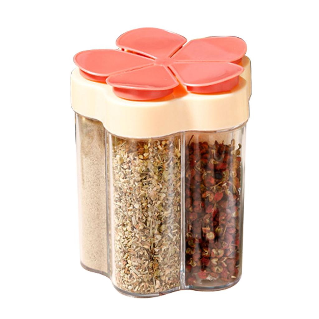 Contenitori per Spezie da Viaggio 5 in 1 Ermetici Contenitori per Condimenti da Viaggio Scatola Portatile per Condimenti da Campeggio per Barbecue Picnic
