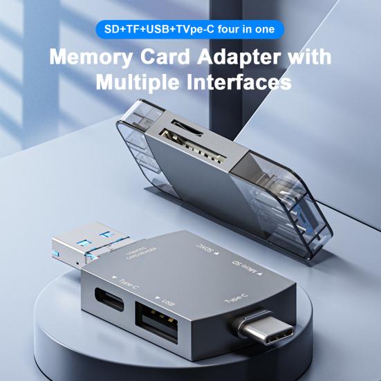

Устройство считывания карт Plug-and-Play, стабильная производительность, универсальное внешнее использование, передача данных из цинка без задержек, телефон, сплав, ноутбук TF
