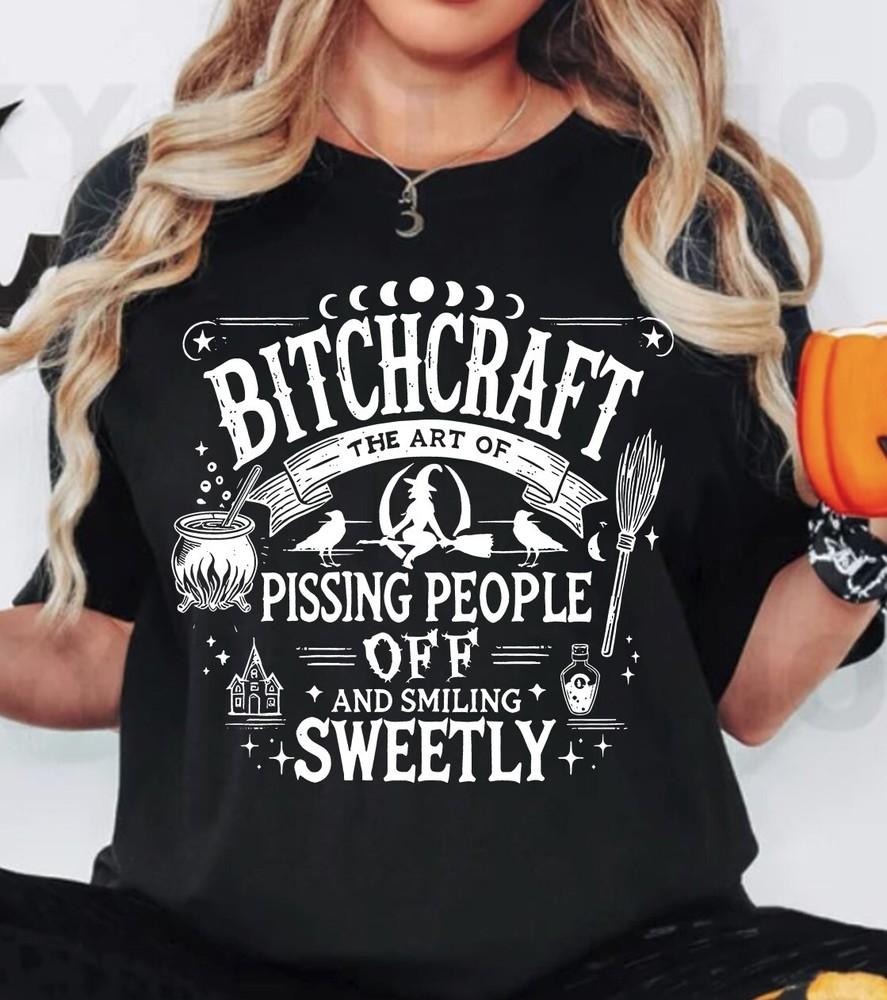 

Bitch craft Funny Halloween T-Shirt, Halloween T-Shirt Unisex T-Shirt XXXXL