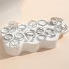 Trendy European and American Women's Rings: Niche, Fashionable, Cool Style, Light Luxury, Index Finger Set