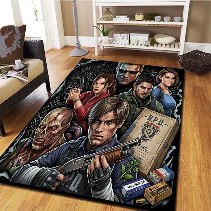 Resident Evil Carpet Rug For Living Room Bedroom Home Sofa Decoration Kids Play Nonslip Floor Mat