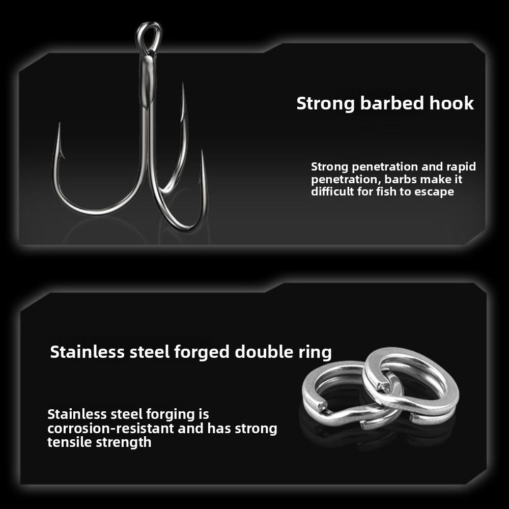 5pcs Spinning Sequin Fishing Lures Kit 3D Fish Eyes Fishing Lures Hooks Fishing Tool