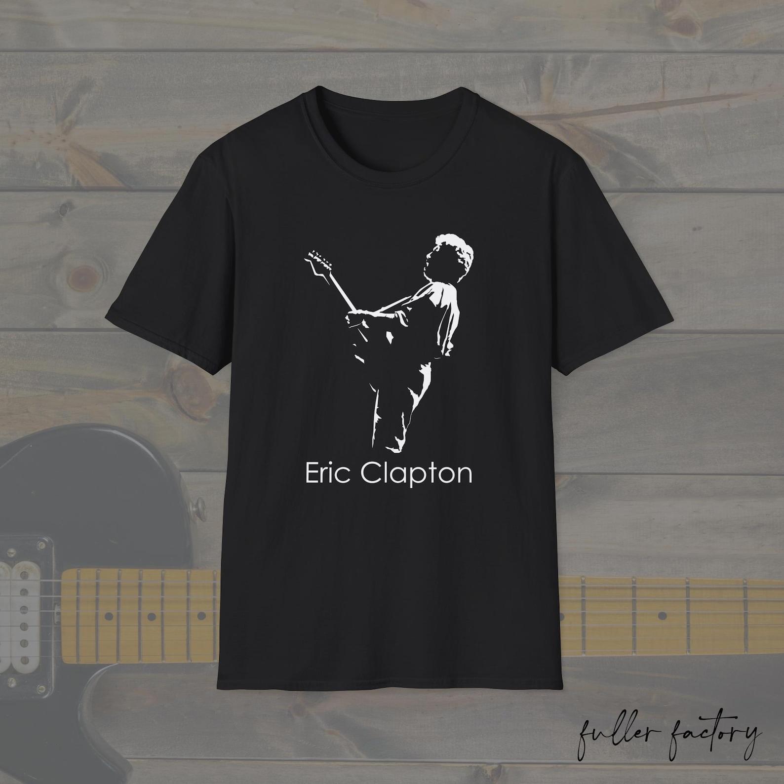 Black Eric Clapton T-Shirt, Minimalist Illustration Eric Clapton, Eric Clapton Slowhand T-Shirt, Eric Clapton fans tee, 4XL