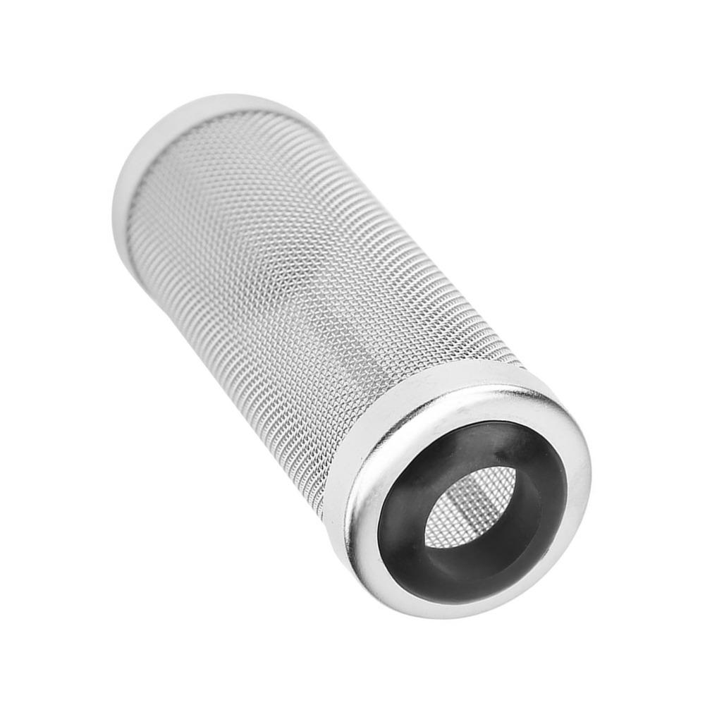 Stainless Steel Mesh Aquarium Filter Net silicone Metal Prefilter Tube Filter Case Cover Mesh Tube Net Cover Shrimp Filter Guard