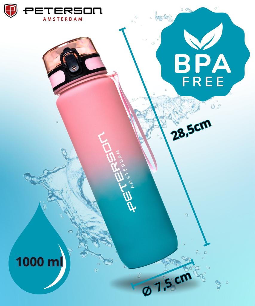 Water bottle 1L PTN HY-003-1L-9546 Pink-Blue