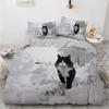 3D Printed Cute Kitten Pet Cat Bedding Set Boys Girls Twin Queen Size Duvet Cover Pillowcase Bed Kids Adult Home Textileextile