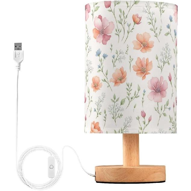 Aslsiy Милая кокетливая лента бант прикроватная лампа розовая звезда ночник лампа тканевый абажур для спальни гостиной домашнего офиса Multi07