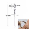 Small Tree Single Spike Onch Earings for Men Huggie Hinged Stainless Steel Male Jewelry