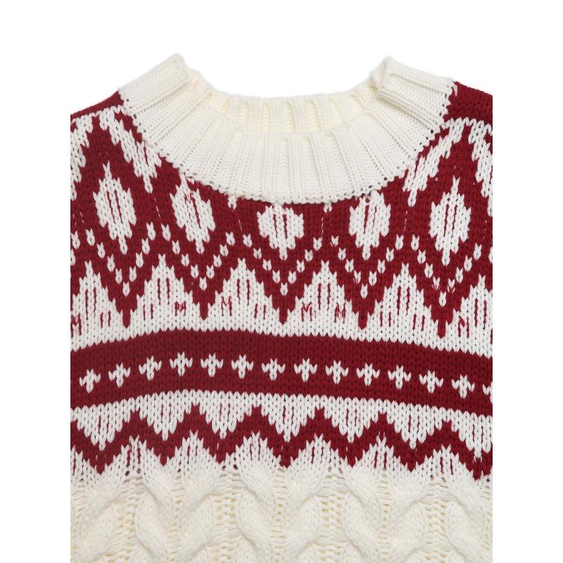YYFS Women's Fashion Casual Fall Winter Long Sleeve O-Neck Sweaters