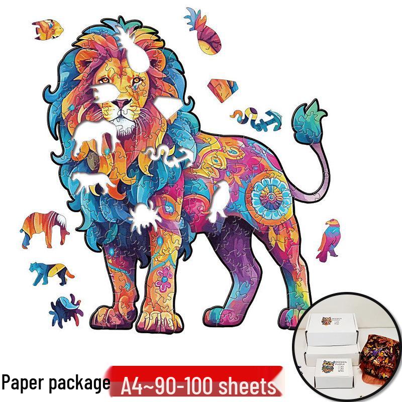 Irregular Animal Dog Penguin Wooden Puzzle in Stock