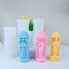 3D Woman Candle Mould Religion Shape Silicone Molds Ornament Molds Castings Molds Plasters Molds for Home Decoration