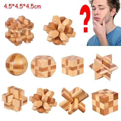 Holz 3D Für Erwachsene Kinder Kinder IQ Spiel Kong Ming Schloss Klassische Spielzeuge Puzzle Spielzeug Gehirnjogger