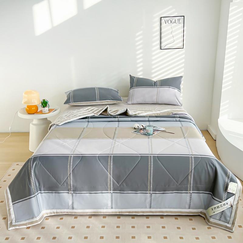 Cartoon Dinosaur Summer Quilt 100% Cotton Skin-friendly Breathable Air Conditioning Quilt Travel Camping Thin Blanket Washable