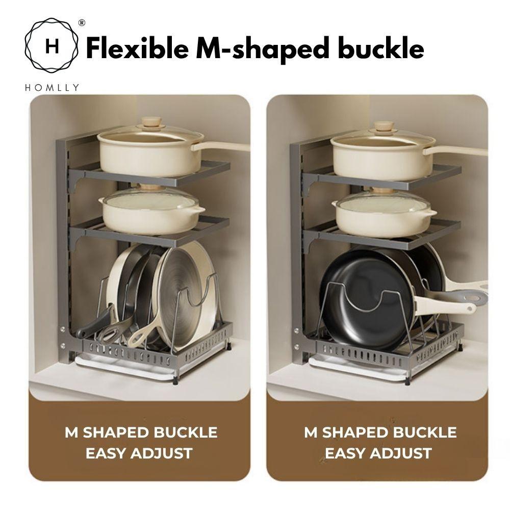 Homlly Pots and Pans Organizer under Cabinet